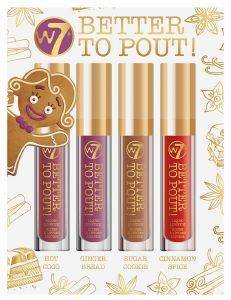   W7 BETTER TO POUT! LIQUID LIPSTICK SET 4