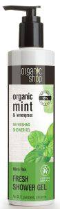  ORGANIC SHOP FRESH SHOWER GEL MINTY RAIN 280 ML