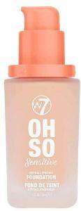 MAKE UP W7 OH SO SENSITIVE FOUNDATION  NATURAL BEIGE 30ML