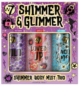   W7 SHIMMER & GLIMMER BODY MIST TRIO 3