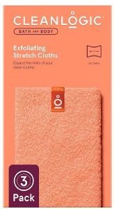   CLEANLOGIC BATH & BODY EXFOLIATING STRETCH CLOTHS 3TMX