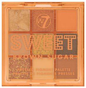  W7 SWEET BROWN SUGAR PRESSED PIGMENT PALETTE 8.1GR