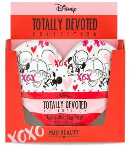 MINNIE MICKEY MAD BEAUTY TOTALLY DEVOTED TEAR & SHARE SHEET FACE MASKS