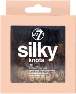 HAIR SCRUNCHIES W7 SILKY KNOTS 6 FALL