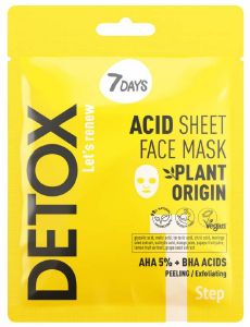   7DAYS ACID SHEET FACE MASK AHA (5%) + BHA STEP 1