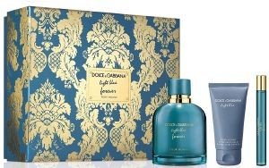 DOLCE & GABBANA LIGHT BLUE FOREVER POUR HOMME TRIO SET (EDP 100ML & 10ML & AFTER SHAVE BALM 50ML)