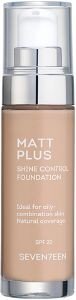 MAKE UP SEVENTEEN MATT PLUS LIQUID FOUNDATION 04 MEDIUM BEIGE  SPF20 30ML