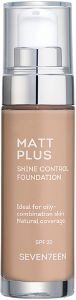 MAKE UP  SEVENTEEN MATT PLUS LIQUID FOUNDATION 05 DARK BEIGE SPF20 30ML