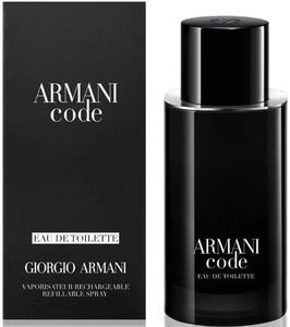 EAU DE TOILETTE GIORGIO ARMANI CODE EDT SPRAY REFILLABLE 75ML