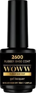 ΗΜΙΜΟΝΙΜΟ ΒΕΡΝΙΚΙ WOWW COSMETICS RUBBER BASE COAT (15ML) ΗΜΙΜΟΝΙΜΟ ΒΕΡΝΙΚΙ WOWW COSMETICS RUBBER BASE COAT (15ML)