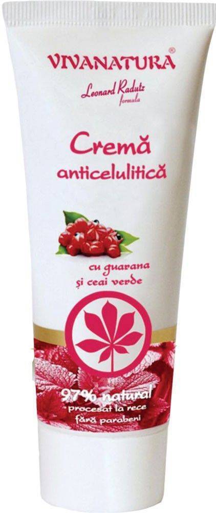 VIVANATURA ΚΡΕΜΑ ΚΑΤΑ ΤΗΣ ΚΥΤΤΑΡΙΤΙΔΑΣ VIVANATURA ΜΕ GUARANA ΚΑΙ ΠΡΑΣΙΝΟ ΤΣΑΙ 250ML