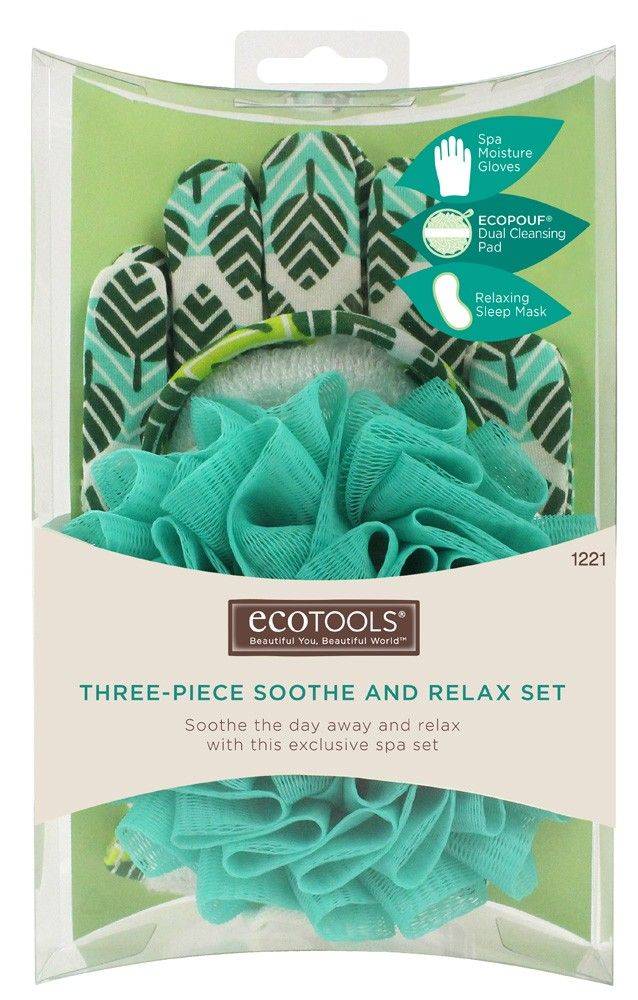 ECOTOOLS ΣΦΟΥΓΓΑΡΙ ΣΩΜΑΤΟΣ ECOTOOLS THREE-PIECE SOOTHE AND RELAX