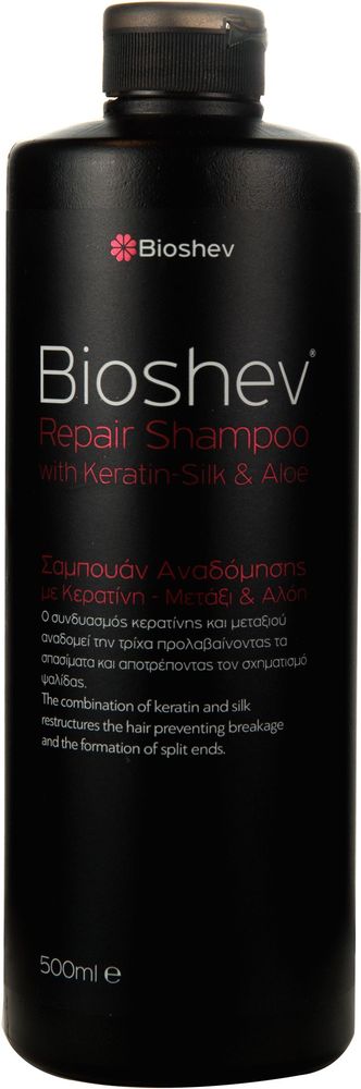 BIOSHEV ΣΑΜΠΟΥΑΝ ΑΝΑΔΟΜΗΣΗΣ BIOSHEV ΜΕ ΜΕΤΑΞΙ ΚΕΡΑΤΙΝΗ ΚΑΙ ΑΛΟΗ (500ML)