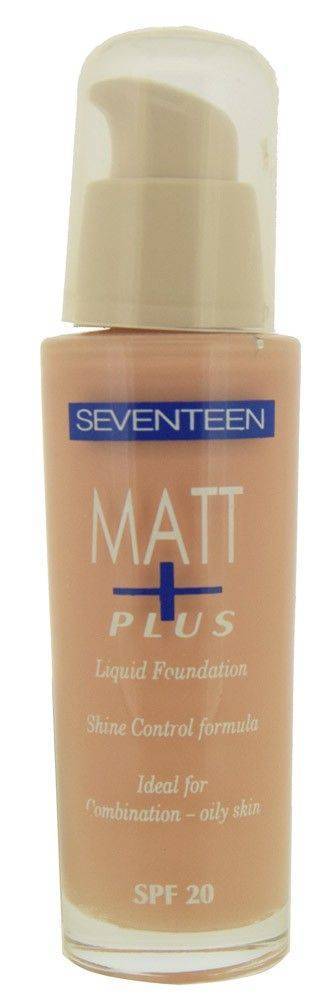 SEVENTEEN MAKE UP SEVENTEEN MATT PLUS LIQUID FOUNDATION 02 ROSY BEIGE SPF20 30ML