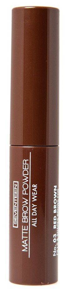 SEVENTEEN ΠΟΥΔΡΑ ΦΡΥΔΙΩΝ SEVENTEEN MATTE BROW POWDER ALL DAY WEAR 03 RED BROWN