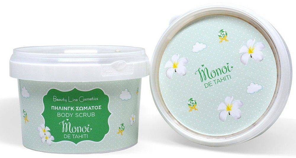 CREAM TEAM PEELING ΣΩΜΑΤΟΣ BEAUTY LINE ΜΕ ΑΡΩΜΑ MONOI DE TA TAHITI 250ML