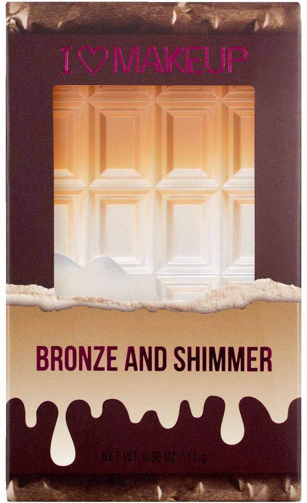 REVOLUTION ΠΑΛΕΤΑ MAKEUP REVOLUTION I HEART MINI CHOCOLATE BRONZE AND SHIMMER 11GR