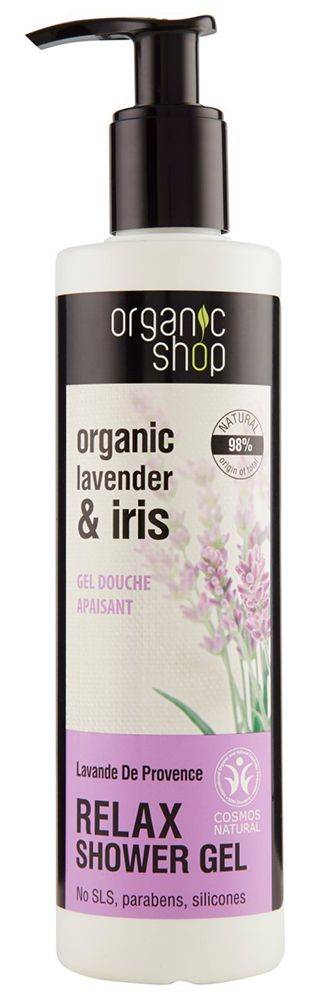 ORGANIC SHOP ΧΑΛΑΡΩΤΙΚΟ ΑΦΡΟΛΟΥΤΡΟ ORGANIC SHOP LAVANDE DE PROVENCE LAVENDER - IRIS 280ML