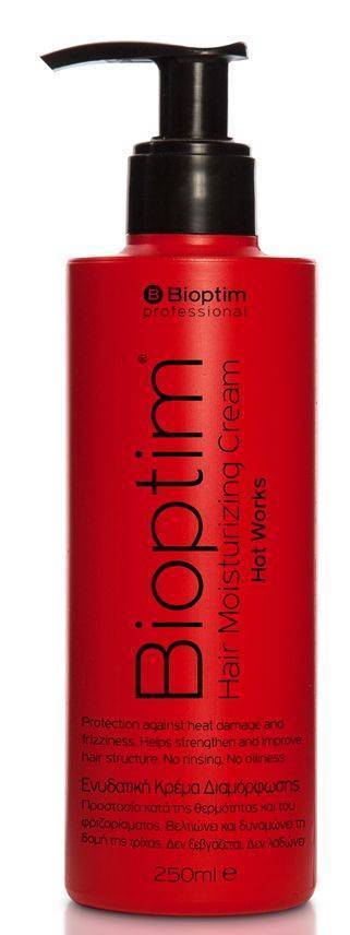 BIOSHEV ΚΡEΜΑ ΔΙΑΜΟΡΦΩΣΗΣ ΜΑΛΛΙΩΝ BIOPTIM HOT WORKS MOISTURIZING CREAM (250ML)