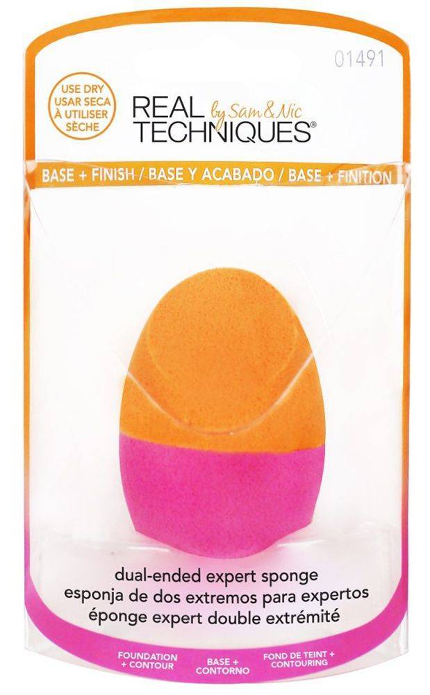 REAL TECHNIQUES ΣΦΟΥΓΓΑΡΑΚΙ REAL TECHNIQUES DUAL-ENDED EXPERT SPONGE
