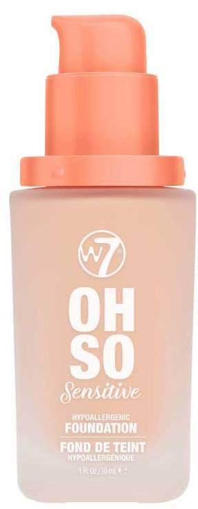 W7 MAKE UP W7 OH SO SENSITIVE FOUNDATION NATURAL BEIGE 30ML