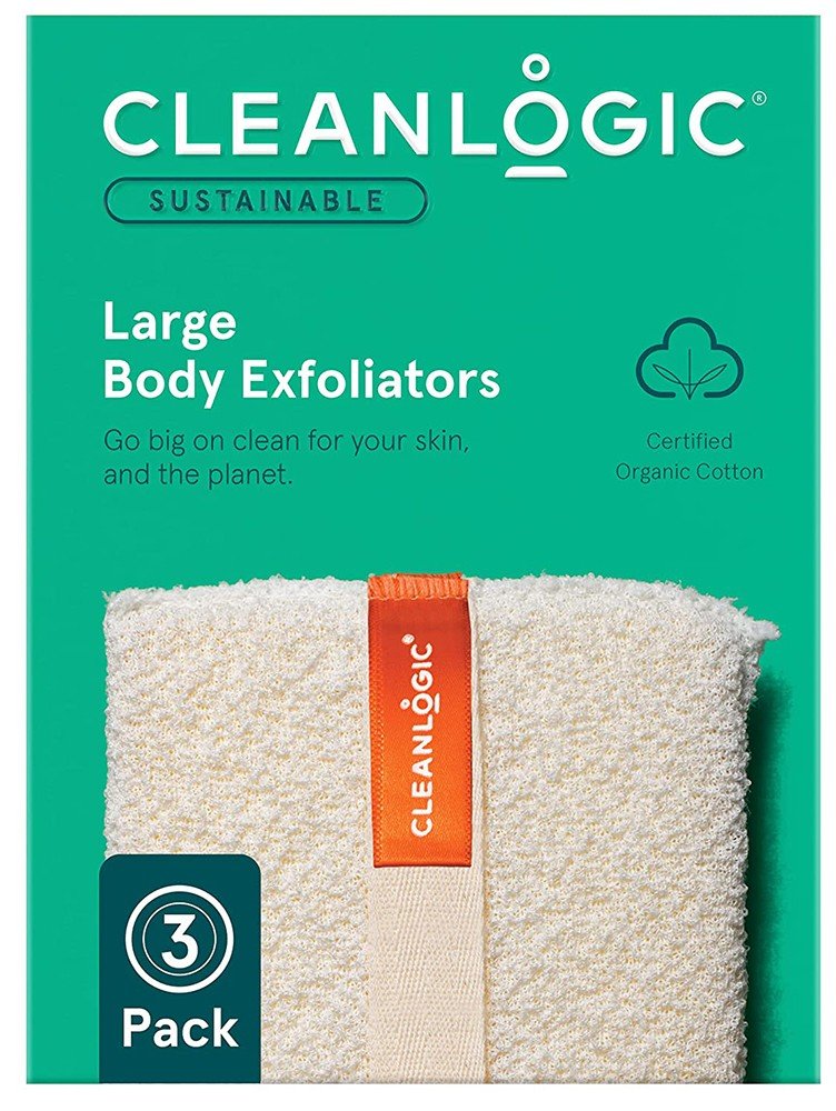 CLEANLOGIC ΣΦΟΥΓΓΑΡΙ CLEANLOGIC SUSTAINABLE LARGE BODY EXFOLIATORS 3TMX