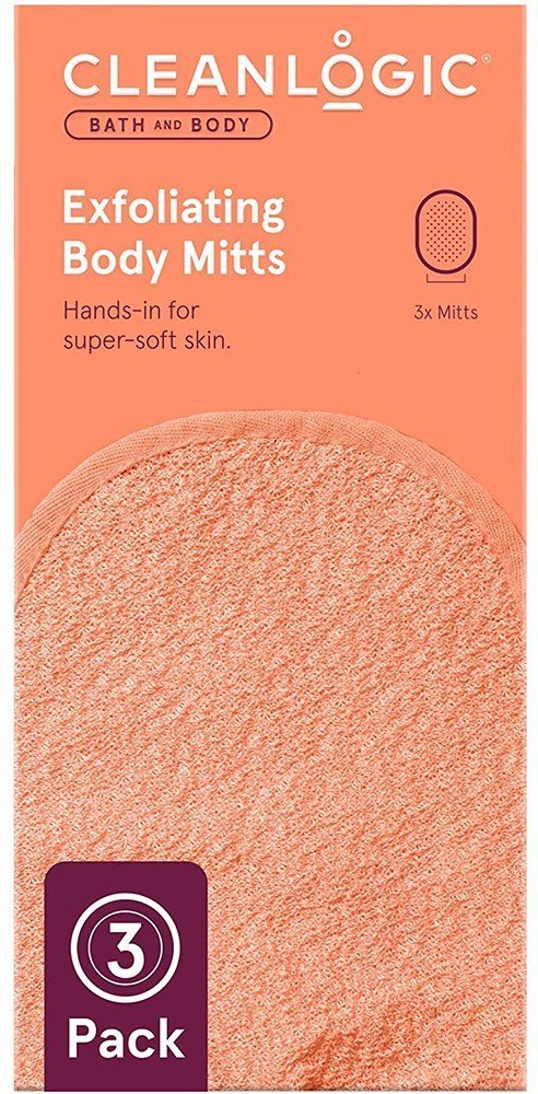 CLEANLOGIC ΣΦΟΥΓΓΑΡΙ CLEANLOGIC BATH AND BODY EXFOLIATING BODY MITT 3TMX