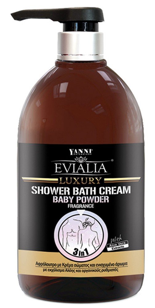 EVIALIA SHOWER BATH CREAM EVIALIA BABY POWDER 1LT