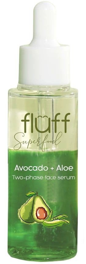 FLUFF SERUM FLUFF ALOE AND AVOCADO BOOSTER TWO-PHASE FACE SERUM 40ML