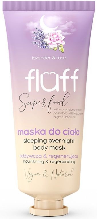 FLUFF SLEEPING OVERNIGHT BODY MASK FLUFF LAVENDER - ROSE 150ML