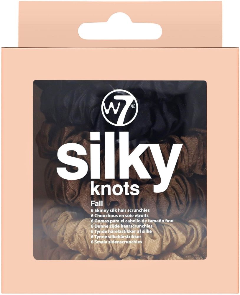 W7 HAIR SCRUNCHIES W7 SILKY KNOTS 6ΤΜΧ FALL