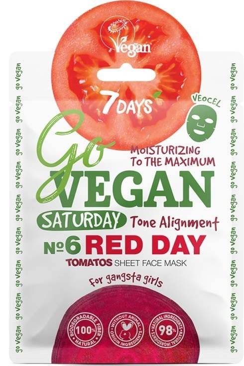 ΜΑΣΚΑ ΠΡΟΣΩΠΟΥ 7DAYS GOVEGAN RED DAY MASK 25G