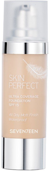 SEVENTEEN MAKE UP SEVENTEEN SKIN PERFECT ULTRA COVERAGE WATERPROOF FOUNDATION 01 SPF15 30ML