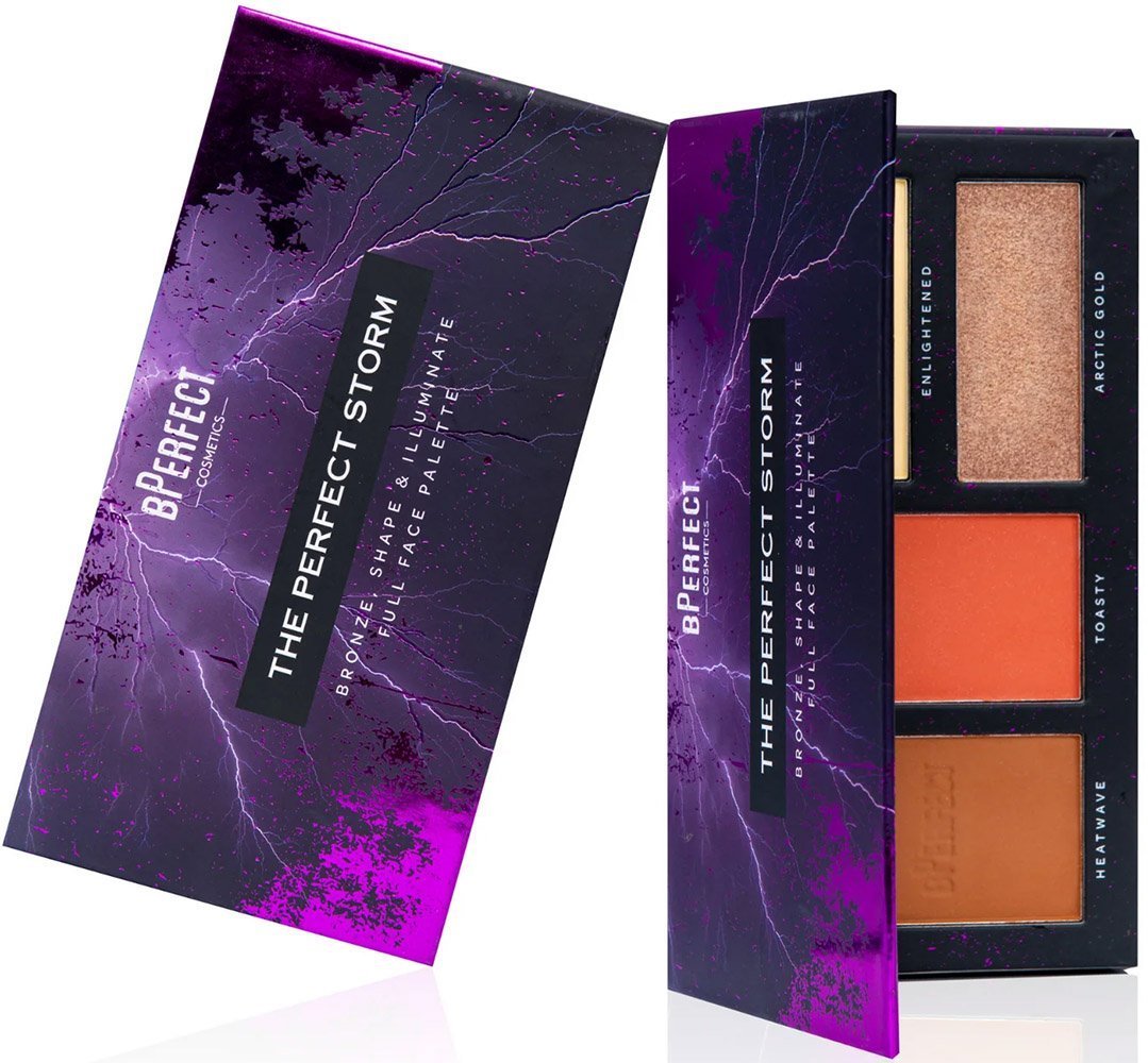 BPERFECT ΠΑΛΕΤΑ ΜΑΚΙΓΙΑΖ ΓΙΑ ΠΡΟΣΩΠΟ BPERFECT COSMETICS THE PERFECT STORM BRONZE SHAPE - ILLUMINATE 14GR
