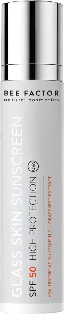 ΑΝΤΗΛΙΑΚΗ ΚΡΕΜΑ ΠΡΟΣΩΠΟΥ BEE FACTOR GLASS SKIN SUNSCREEN ΑΝΤΙΓΗΡΑΝΤΙΚΗ SPF50 (50ML)