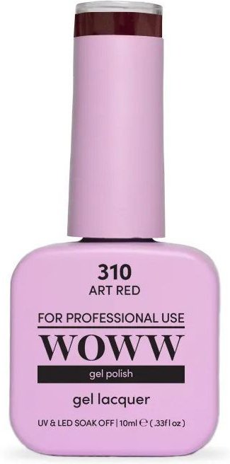 WOWW COSMETICS ΗΜΙΜΟΝΙΜΟ ΒΕΡΝΙΚΙ WOWW COSMETICS 310 ART RED (10ML)