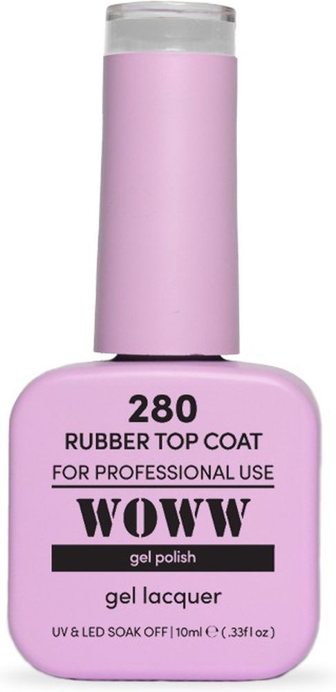 WOWW COSMETICS ΗΜΙΜΟΝΙΜΟ ΒΕΡΝΙΚΙ WOWW COSMETICS RUBBER TOP CΟΑΤ GEL LACQUER (10ML)