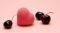 ATTIRANCE, CHERRY HEART BATH BUBBLE BALLS 80G...
