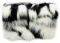 ������� W7 BLACK AND WHITE FURRY BAG