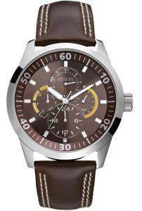 GUESS SPORT CALENDAR BROWN LEATHER STRAP