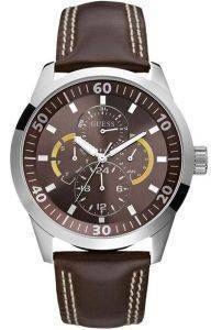 GUESS SPORT CALENDAR BROWN LEATHER STRAP GUESS SPORT CALENDAR BROWN LEATHER STRAP