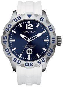   NAUTICA WHITE RUBBER STRAP