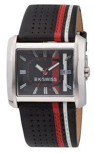   K-SWISS BLACK RUBBER STRAP