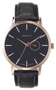   GANT PARK HILL BLACK LEATHER STRAP