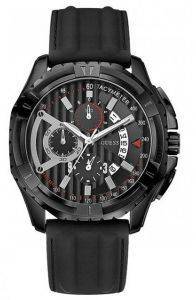 GUESS CHRONOGRAPH BLACK RUBBER STRAP