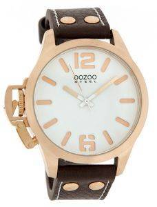   OOZOO STEEL LEFTY XL BROWN LEATHER STRAP