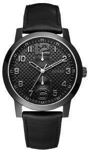 GUESS BLACK LEATHER STRAP
