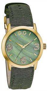   D&G POSE CRYSTALLADIES GREEN LEATHER STRAP