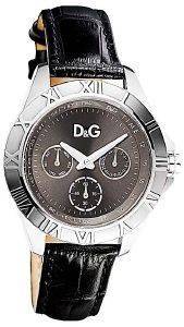   D&G CHAMONIX LADY BLACK LEATHER STRAP