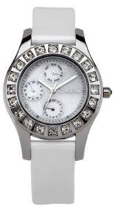 ΓΥΝΑΙΚΕΙΟ ΡΟΛΟΙ MORGAN DE TOI WHITE LEATHER STRAP CRYSTAL LADIES ΓΥΝΑΙΚΕΙΟ ΡΟΛΟΙ MORGAN DE TOI WHITE LEATHER STRAP CRYSTAL LADIES